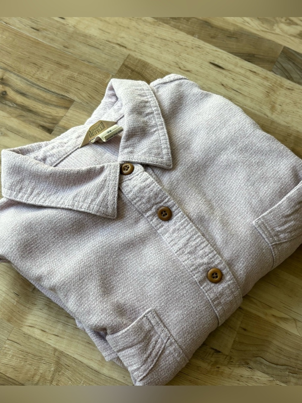 Duluth Blue Ridge 100% Cotton Flannel Shirt Lavender Gray Women's 2X Outdoorsy